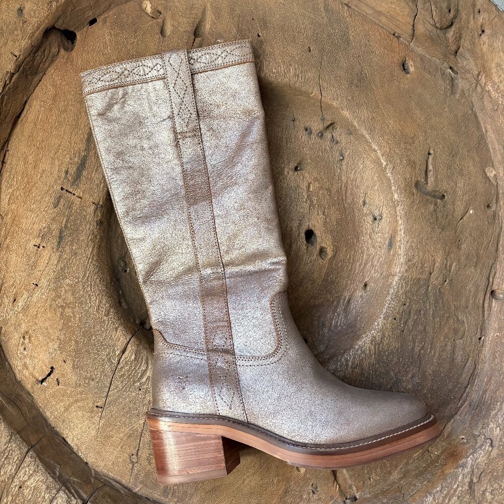 SINGLE Frye Kate astro cognac crackle leather RIGHT FOOT boot women's size 6